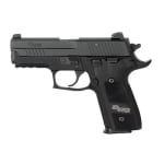 ELITE DARK, Black Nitron Finish, SRT, SLITE Night Sights, Aluminum Checkered Grips E29R-40-DSE