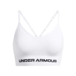 Under Armour Women's Vanish Seamless Low Bra White/Black 1384417-10000 - Main Image