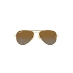Ray-Ban Junior Aviator Arista Gradient Brown Polar 0RJ9506S-223T552