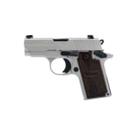 HDW, Natural Stainless Frame & Slide, SIGLITE Night Sights, Rosewood Grips 238-380-HDW