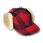 Filson XXS Red/Black Double Mackinaw Cap 60041
