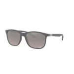 Ray-Ban Chromance Sand Grey Grey Mirror Silver Polar 0RB4330CH-60175J56