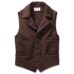 Filson SM Brown Mackinaw Western Vest FIL-10057-BR