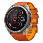 Garmin Fenix 9 Pro 51mm Titanium Smartwatch w/ inReach, AMOLED Display, Autumn Orange-Spark Orange Silicone Band 010-04337-00 - Main Image