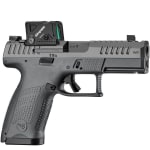CZ-USA P-10 C Ported COA Elite 9mm 4" Bbl Black Pistol w/ Ported Slide, Aimpoint COA Optic, Mag Well, Nitride Slide, 1 x 15rd/17rd/19rd Mags 91583 - Main Image