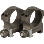Nightforce X-Treme Duty 34mm 1.00" Medium UltraLite 6 Screw Dark Earth DEMO Ring Set A679 - Main Image