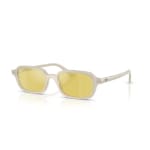Ray-Ban Cloudy Warm White Yellow Mirror Flash Gold 0RB4455-68086D49