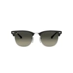 Ray-Ban Clubmaster Metal Black on Silver Light Grey Gradient Dark Grey 0RB3716-90047151