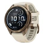 Garmin Fenix 9 Pro 43mm Autumn Gold Titanium Smartwatch w/ inReach, AMOLED Display, Cream-French Gray Silicone Band 010-04335-20 - Main Image