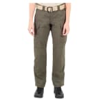 First Tactical Women's V2 Tactical Pants 2-Way Stretch Water Resistant Double-Dyed OD Green 124011-830 - Main Image