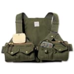 Filson Green Fly Fishing Strap Vest 16003