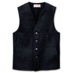 Filson 40 Black Mackinaw Wool Vest FIL-10056-BL