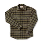 Filson Xlong Alaska Guide Shirt Otter Green Black LG 12007
