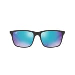 Ray-Ban Matte Black Green Mirror Blu Polar 0RB4385-601SA158