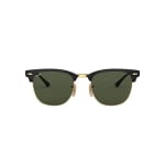 Ray-Ban Clubmaster Metal Black on Arista G-15 Green 0RB3716-18751