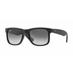 Ray-Ban Justin Rubber Black Light Grey Gradient Dark Grey 0RB4165-6018G51