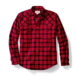 Filson Hunting Shirt Flannel Red Black Plaid 2XL 10497