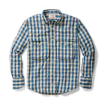 Filson Angler Shirt Aspen Blue Plaid SM 10604