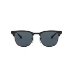 Ray-Ban Clubmaster Metal Matte Black on Black Blue 0RB3716-186R551