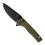 Tekto F3 Charlie Black D2 Blade OD Green G10 Handle Black Accents Drop Lock Fine Edge Folding Knife F3R-G1OD-D2BK1-A1 - Main Image
