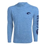 Costa Del Mar Lifestyle Technical Hood T-Shirt Mens Royal Blue Heather FQA400039-6EA - Main Image