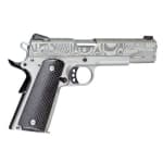 Christensen Arms Government Lite 5in-Classic 45ACP Titanium Frame-Damascus Slide-Carbon Grip