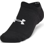 Under Armour Adult Unisex Essential Cushion Black/Halo Gray No-Show Socks 1387057-00200 - Main Image