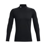 Under Armour Men's Coldgear Longsleeve Black/White Fitted Mock Shirt 1366066-00100 - Main Image