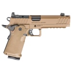 Springfield Armory 1911 DS Prodigy 9mm 5"Bbl Coyote Brown Handgun w/AOS Plate, U-Notch Trit Sights, Comp, 1x17rd & 1x20rd Mags PH9119AOSCB-COMP - Main Image