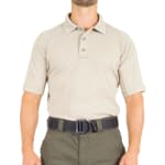 First Tactical Men's Performance Short Sleeve Polo Silver Tan 112509-065 - Main Image