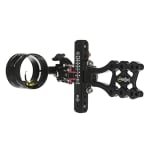 AXCEL Archery LANDSLYDE Slider Non-Dampened w/AVX-41 Scope Single-Pin .019 Red Fiber Black Bow Sight ALND-N119-4RB