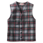 Filson 36 Gray/Multi Mackinaw Wool Vest FIL-10055-GM