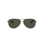 Ray-Ban Carbon Fibre Gunmetal Dark Green Polar 0RB8313-004N561