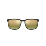 Ray-Ban Grey Green Mirror Gold Gradient Polar 0RB4264-8766O58