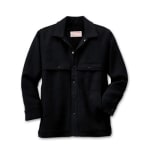 Filson SM Black Wool Cape Coat FIL-10048-BL