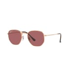 Ray-Ban Hexagonal Rose Gold Polar Purple 0RB3548N-9202AF51