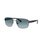 Ray-Ban Gunmetal Blue Gradient Grey 0RB3663-0043M60