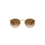 Ray-Ban Round Metal Gold Clear Gradient Brown 0RB3447-0015153
