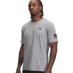 Under Armour Men's Freedom Flag Shortsleeve Steel Light Heather/Black Shirt 6004096-03501 - Main Image