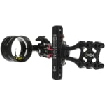 AXCEL Archery LANDSLYDE Slider Non-Dampened w/AVX-41 Scope Single-Pin .019 Green Fiber Black Bow Sight ALND-N119-4GB