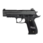 ELITE DARK, Black Nitron Finish, SRT, SLITE Night Sights, Aluminum Checkered Grips E26R-40-DSE