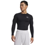 Under Armour Men's Heatgear Longsleeve Black/White Compression Shirt 1361524-00100 - Main Image