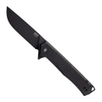 Tekto F1 Alpha Black D2 Blade Black G10 Handle Black Accents Fine Edge Folding Knife F1R-G1BK-D2BK1-A1 - Main Image