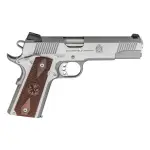 Springfield Armory 1911 Loaded .45 ACP 5" Bbl Stainless Handgun w/ 3-Dot Tritium Sights, Speed Trigger, 2x7rd Mags PX9151LCA - Main Image
