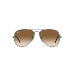 Ray-Ban Aviator Large Metal Black Clear Gradient Brown 0RB3025-0025155