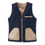 Filson XS Navy/Tan Quilted Vest FIL-10427-NT