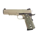 SCORPION, Flat Dark Earth Finish, Low Pro Night Sights, Ambi, Hogue Extreme Series G10 Grips + Magwe 1911R-45-SCPN