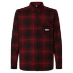 USED Oakley BUTTER FLANNEL SHIRT BLACK/GRENACHE CHECK S FOA406104-43ZS - Like New - No Sale Tags USED10401 - Main Image