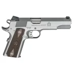 Springfield Armory 1911 Garrison .45 ACP 5" Bbl Stainless Handgun w/ Low profile 3-Dot Sights, 1x7rd Mag PX9420S - Main Image
