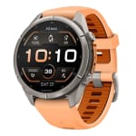 Garmin Fenix 9 Pro 43mm Titanium Smartwatch w/ Built-In Flashlight, AMOLED Display, Shell Pink-Autumn Orange Silicone Band 010-04335-05 - Main Image